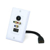 HDMI 1.3 + Component + Toslink (Couplers) Wall Plate White - - Mounts For Less