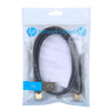 HP - Cat8 F / FTP Ethernet Network Cable, 600MHz, 40Gbps, RJ45, 3 Meter Length, Black - - Mounts For Less
