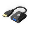 HP - HDMI Male to VGA Female Adapter, HD 1080P, Black - - Mounts For Less