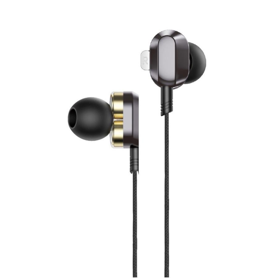 HP - In-Ear Stereo Headphones with Volume Control and Microphone, Black - - Mounts For Less