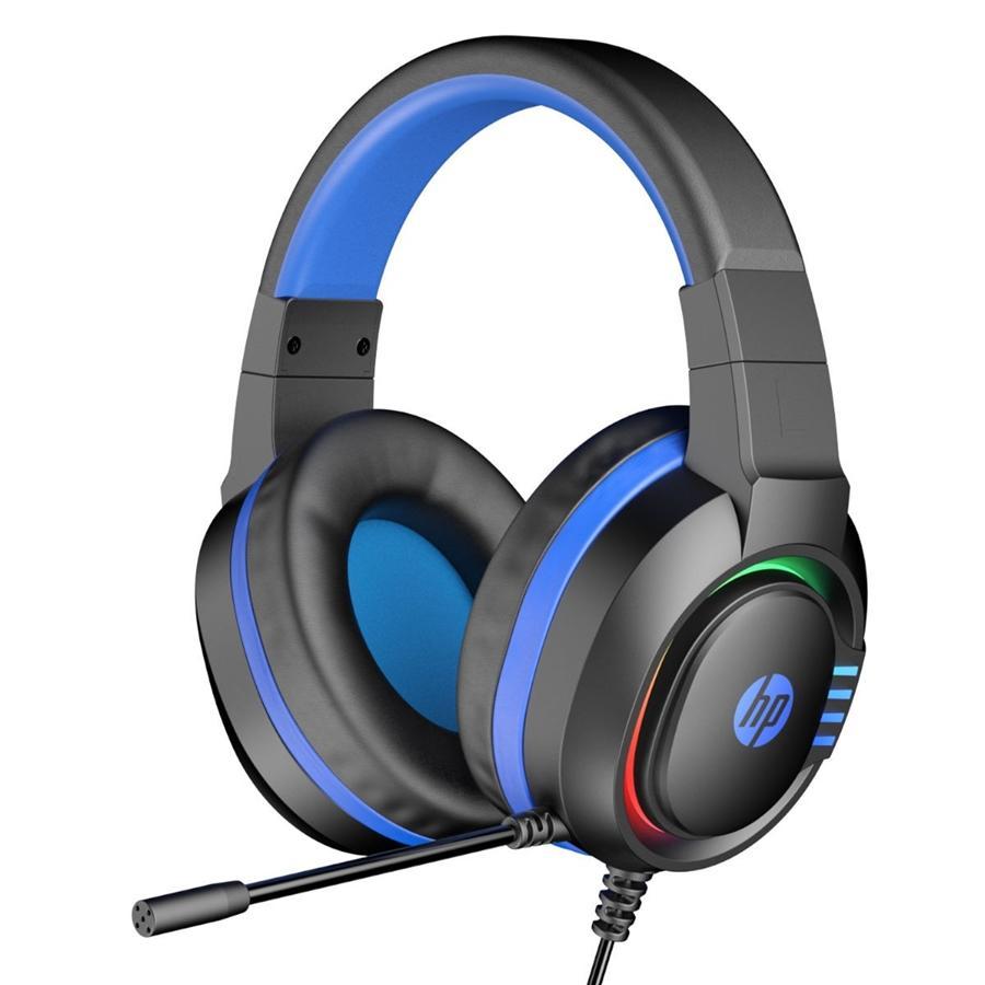 HP - Stereo Gaming Headset, Wired with Microphone and Backlight, 2 Meter Cable, Black - - Mounts For Less