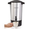 Hamilton Beach - Coffee Urn with 45 Cup Capacity, 2 Way Dispenser, Aluminum Finish - - Mounts For Less