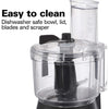 Hamilton Beach - Food Processor with Internal Spatula, 10 Cup Capacity, 450 Watt, Stainless Steel - - Mounts For Less