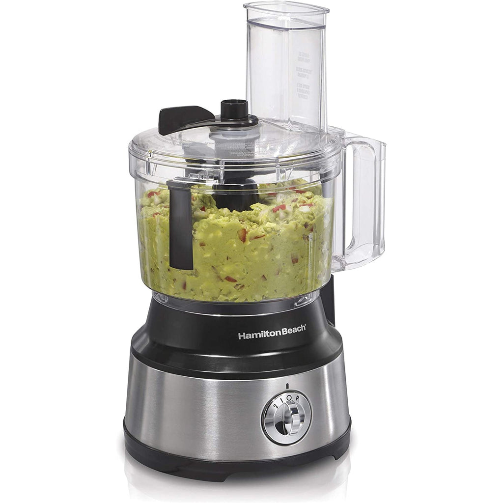 Hamilton Beach - Food Processor with Internal Spatula, 10 Cup Capacity, 450 Watt, Stainless Steel - - Mounts For Less