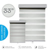 Hauz 3384GRYCD - 33 '' X 84 '' Alternate Blinds Window Shade, Cordless, Grey - - Mounts For Less
