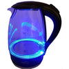 Hauz AKL4455 LED Illuminated Black Glass Kettle 7 Cups 1.7 Liters - - Mounts For Less