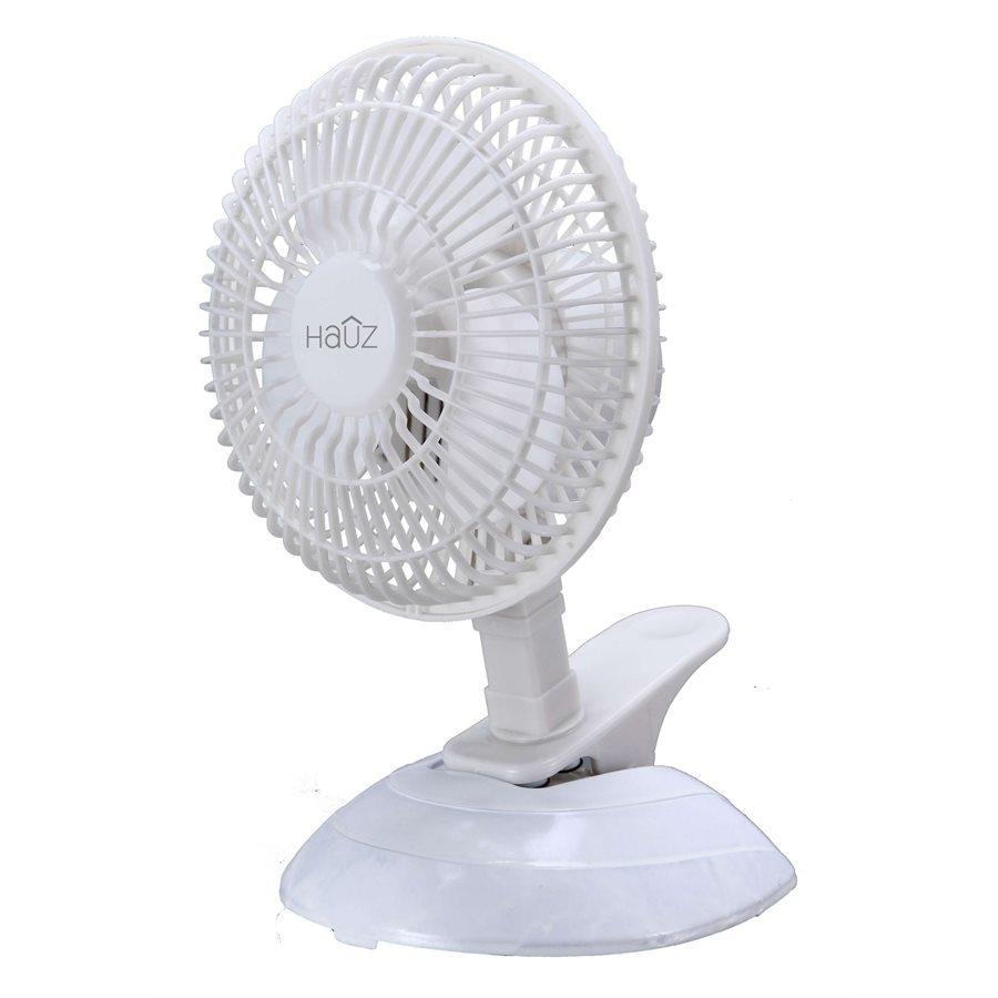 Hauz CF1-6 - Desk Fan with 6 Inch Clamp, White - - Mounts For Less