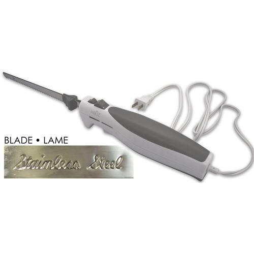 Hauz Electric Knife With 9" Stainless Steel Blade White - - Mounts For Less