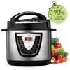 Hauz - Electronic Pressure Cooker with 8 Cooking Modes, 5.7 Liter Capacity, Stainless Steel - - Mounts For Less