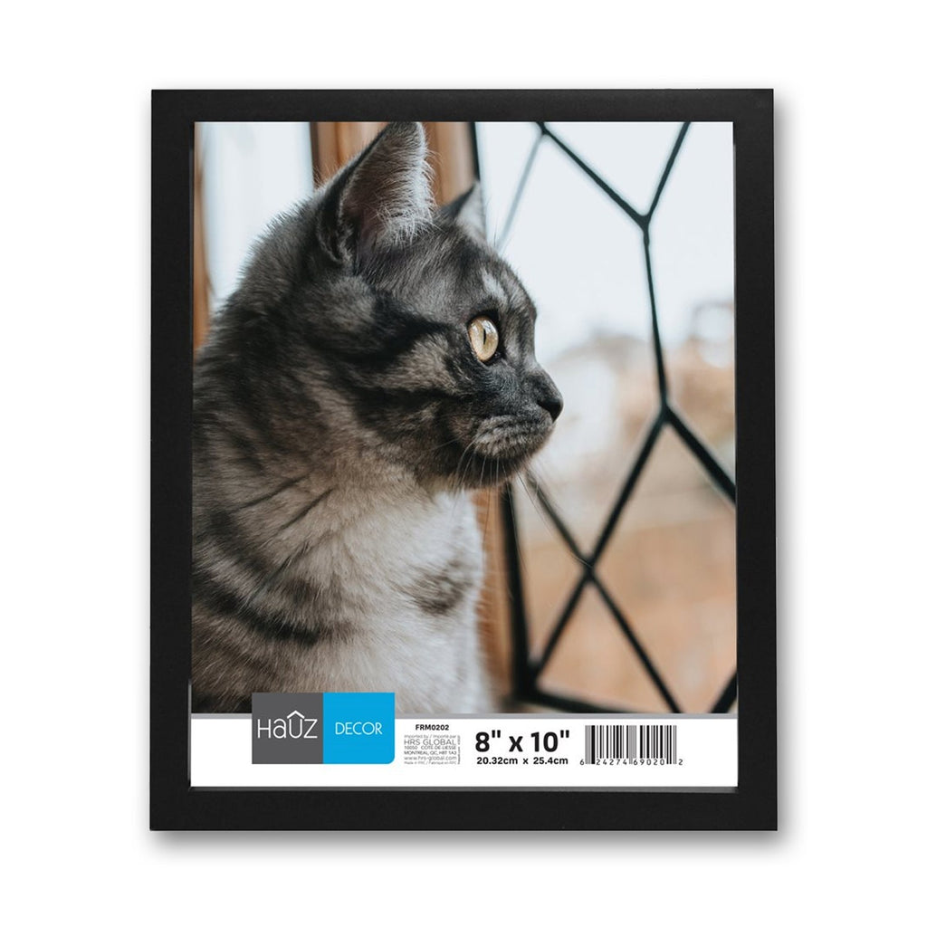 Hauz FRM0202 - 8x10 Picture Frame Black - - Mounts For Less