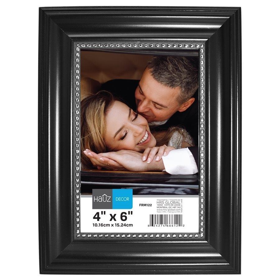 Hauz FRM122 Picture Frame 4X6'', Black - - Mounts For Less