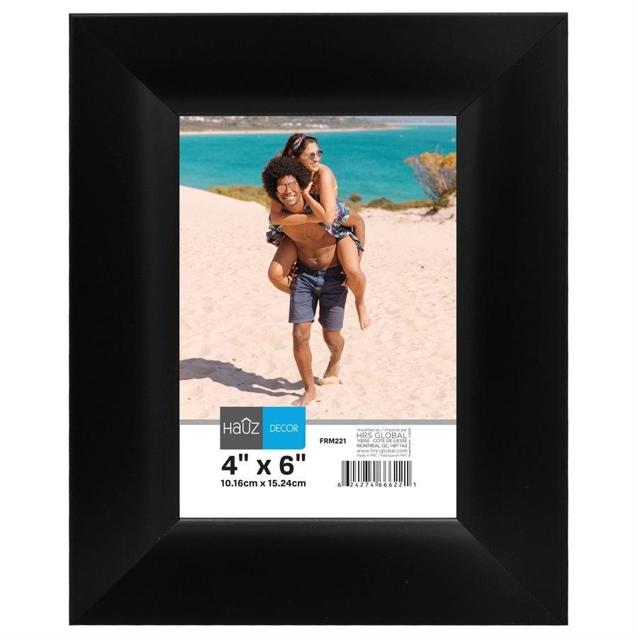Hauz FRM221 Picture Frame 4X6'', Black - - Mounts For Less