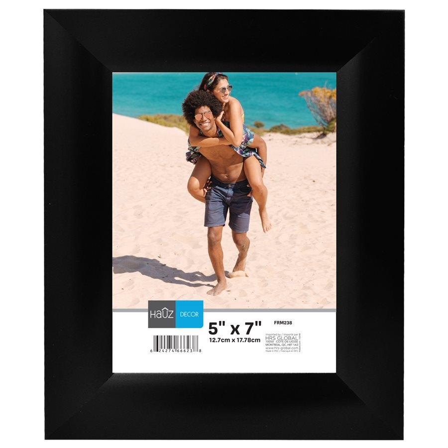 Hauz FRM238 Picture Frame 5X7'', Black - - Mounts For Less