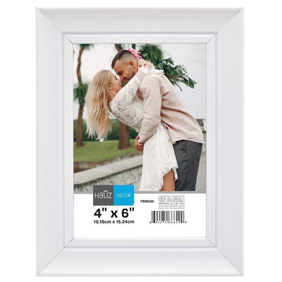 Hauz FRM290 Picture Frame 4X6'', White - - Mounts For Less