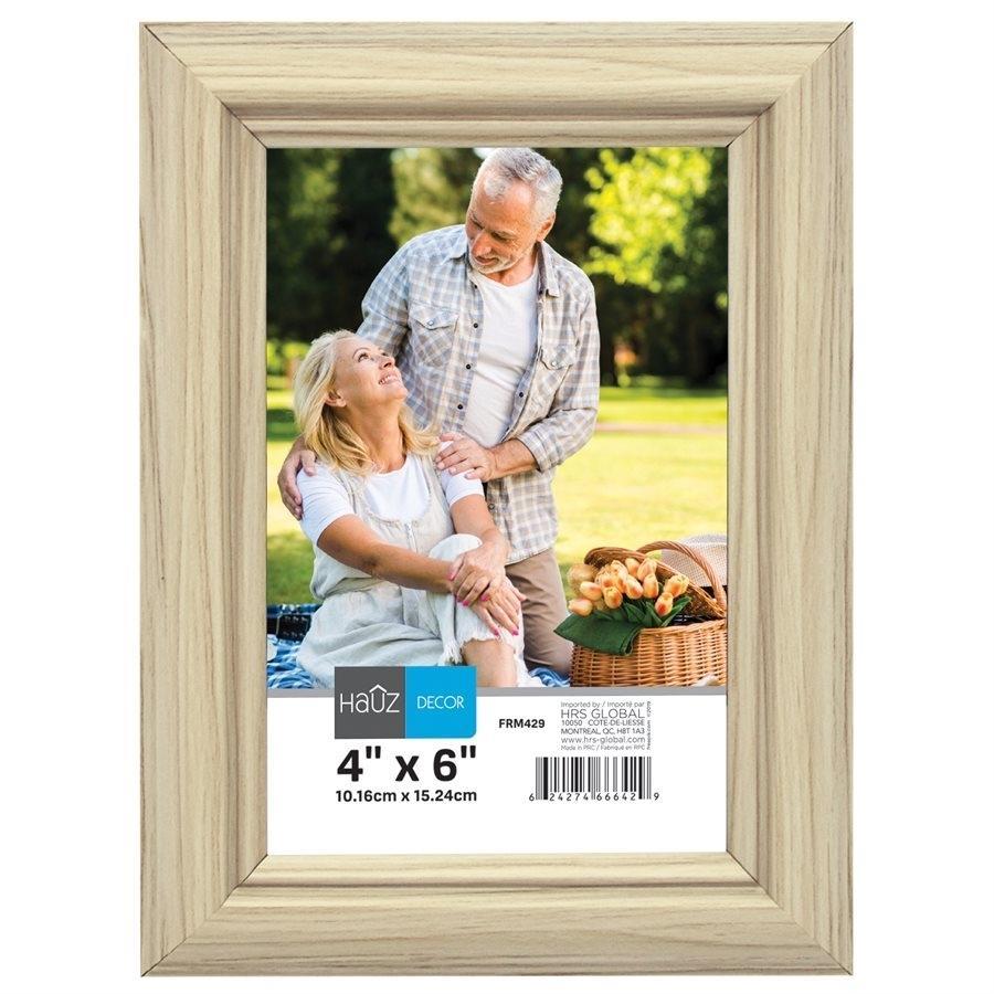 Hauz FRM429 Picture Frame 4X6'', Beige - - Mounts For Less