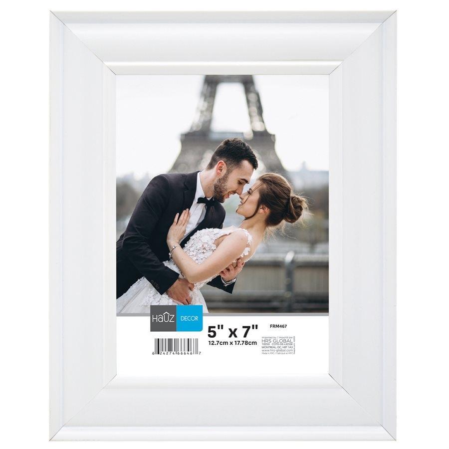 Hauz FRM467 Picture Frame 5X7'', White - - Mounts For Less