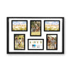 Hauz FRM7173 - 6 Images 4x6 Collage Picture Frame Black - - Mounts For Less