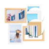Hauz FRM7180 - 4 Images 4x6 Floating Collage Picture Frame White & Light - - Mounts For Less