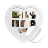 Hauz FRM7227 - 6 Images Heart-shaped Collage Picture FrameWhite - - Mounts For Less