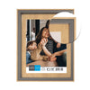 Hauz FRM7425 - 8x10 Picture Frame Light Wood Look With Grey Border - - Mounts For Less