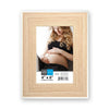 Hauz FRM7432 - 4x6 Picture Frame Light Wood Look With White Border - - Mounts For Less