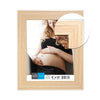 Hauz FRM7456 - 8x10 Picture Frame Light Wood Look With White Border - - Mounts For Less