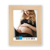 Hauz FRM7456 - 8x10 Picture Frame Light Wood Look With White Border - - Mounts For Less