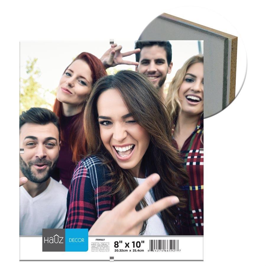 Hauz FRM927 8X11'' Acrylic Photo Clip Frame, Transparent - - Mounts For Less