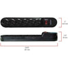 Hyper Tough - 6 Outlet Surge Protector, 900 Joules, 6 Foot Cable, Black - - Mounts For Less