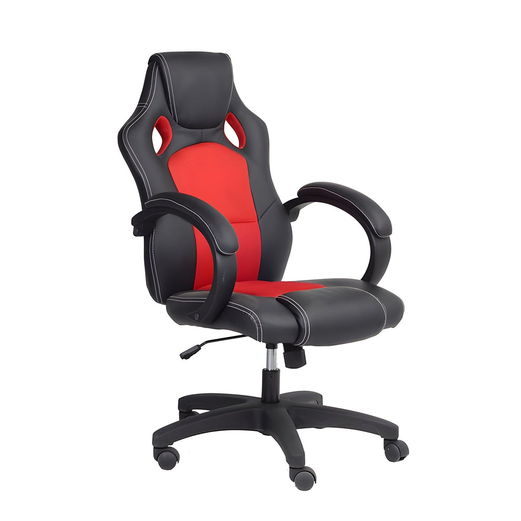 IFDC - Office Chair on Wheels, Variable Height from 41 '' to 45 '', Black and Red - - Mounts For Less
