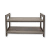 ITY International - 2 Tier MDF Shoes Rack, 27.5"x10.62"x15.75", Taupe Gray - - Mounts For Less