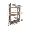 ITY International - 2 Tier MDF Wall Shelf, 23.6" x 13.75" x 5.2", Taupe Gray - - Mounts For Less