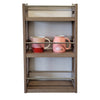 ITY International - 2 Tier MDF Wall Shelf, 23.6" x 13.75" x 5.2", Taupe Gray - - Mounts For Less