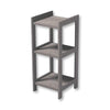 ITY International - 3 Tier MDF Shelving Unit, 13.5" x 30.9" x 13", Taupe Grey - - Mounts For Less
