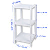 ITY International - 3 Tier MDF Shelving Unit, 13.5" x 30.9" x 13", White - - Mounts For Less