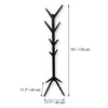 ITY International - Coat Hook/Coat Rack, Made of MDF, 70" Height, Black - - Mounts For Less