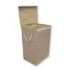 ITY International - Collapsible Fabric Laundry Hamper, 15.75" x 11.85" x 23.65", Beige - - Mounts For Less