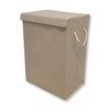 ITY International - Collapsible Fabric Laundry Hamper, 15.75" x 11.85" x 23.65", Beige - - Mounts For Less