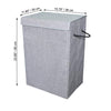ITY International - Collapsible Fabric Laundry Hamper, 15.75"x11.85"x23.65", Gray - - Mounts For Less