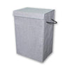 ITY International - Collapsible Fabric Laundry Hamper, 15.75"x11.85"x23.65", Gray - - Mounts For Less