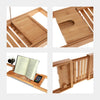 ITY International - Expandable Bath Tray, 9" x 43.3" x 1.96", Made of Bamboo - - Mounts For Less