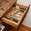 ITY International - Expandable Utensil Organizer for Drawer, Made of Bamboo - - Mounts For Less