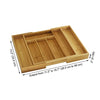 ITY International - Expandable Utensil Organizer for Drawer, Made of Bamboo - - Mounts For Less