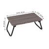 ITY International - Foldable Lunch Tray, 19.75" x 11.8" x 9", Taupe Gray - - Mounts For Less