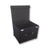 ITY International - Foldable Storage Box, 14.6"x11.8"x10.6", Black - - Mounts For Less
