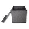 ITY International - Foldable Storage Box, 14.6"x11.8"x10.6", Grey - - Mounts For Less