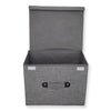 ITY International - Foldable Storage Box, 14.6"x11.8"x10.6", Grey - - Mounts For Less