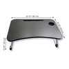 ITY International - Folding Bed Tray, 23.6" x 15.7", 10.2", Black - - Mounts For Less