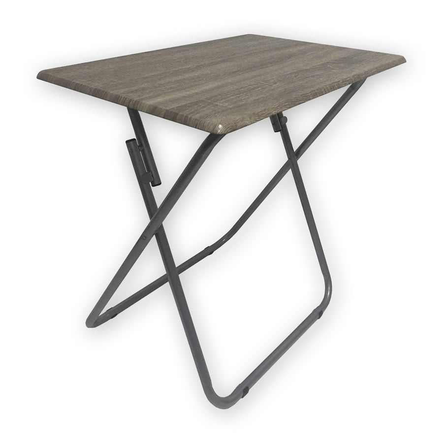 ITY International - Folding Table in MDF, 18.9"x15"x25.6", Taupe Gray - - Mounts For Less