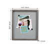 ITY International - Large Rectangular Frame with Magnets, 14.2" x 16.5" x 1", Gray - - Mounts For Less